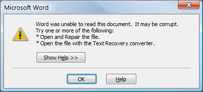Recover Text