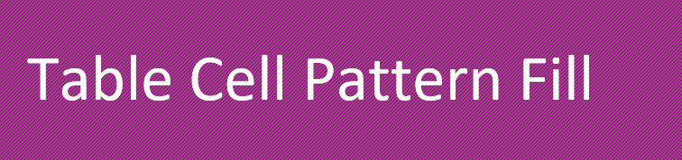 Word table cell pattern fill